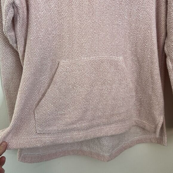 Faherty Women’s Seabrook French Terry Hoodie Textured Light‎ Pink Sz Small - Picture 5 of 12